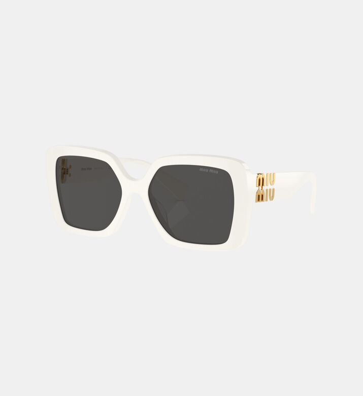 Gold Logo Square Frame Sunglasses 51