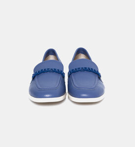 حذاء سهل الارتداء جلد بشعار