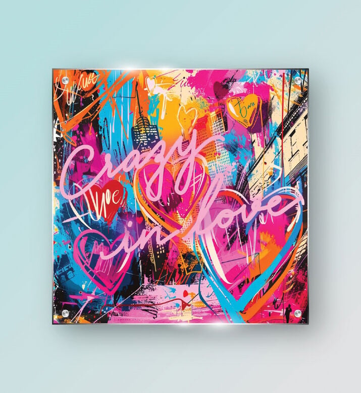 Message in the Bulb Crazy In Love Led Neon Sign, Packshot View