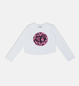 Cotton Round Logo-print T-shirt