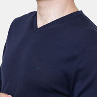 V-neck Long Sleeved Wool Sweatshirt