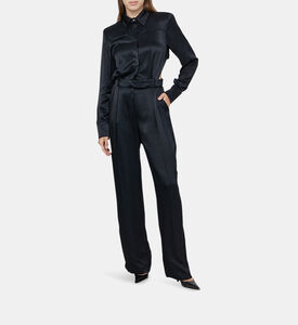 جمبسوت قميص بقصّة نصف مفتوحة من الخلف