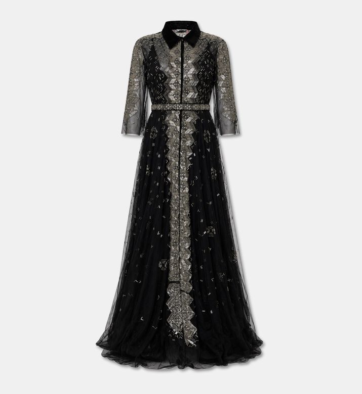 Christophe Guillarme Dress Long, Black, 46, Packshot View