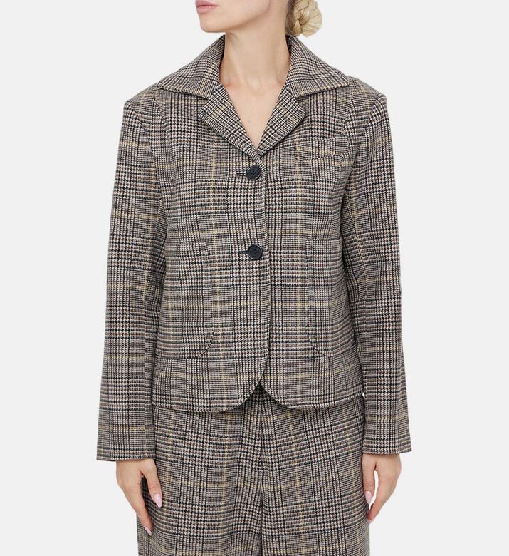 Scotland Wool Checkered Jacket