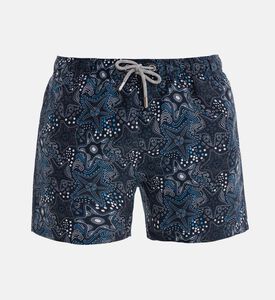 شورت سباحة كحلي بطبعة نجوم بحر