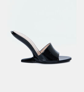 كعب عالٍ مفتوح من الخلف جلد نابا