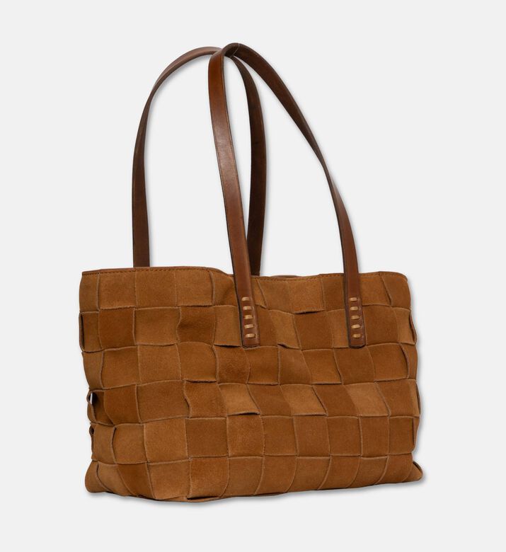 Dragon Diffusion Japan Handwoven Leather Tote Bag, Gold, Packshot View