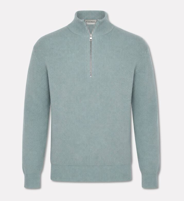 Closed Half-zip High-collar Sweater, Packshot View
