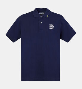 Short Sleeved Ribbed Collar Shirt