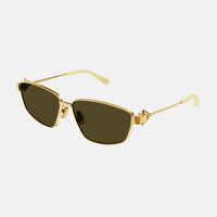 Geometric Frame Metal Sunglasses 61