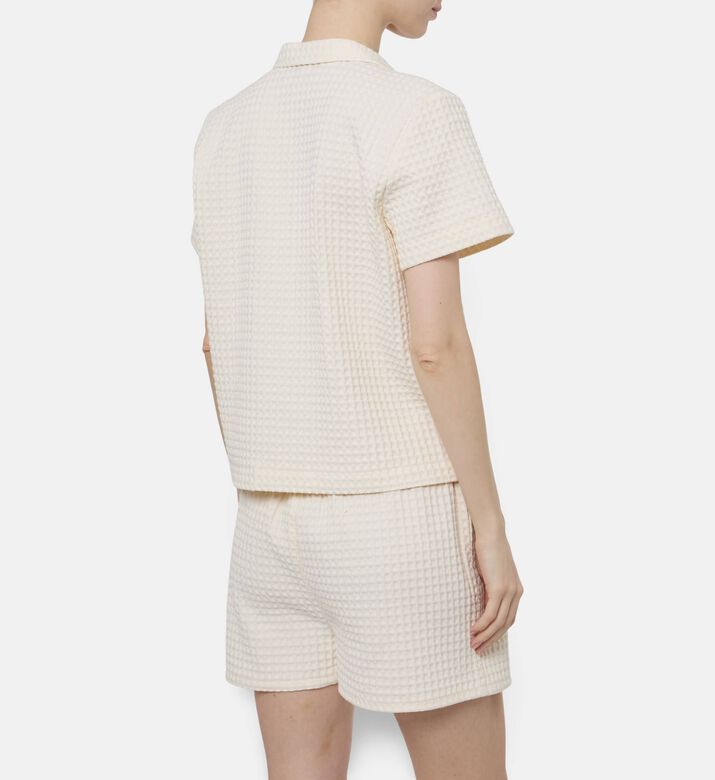 Maison Labiche Waffle-knit Heart T-shirt, Model View