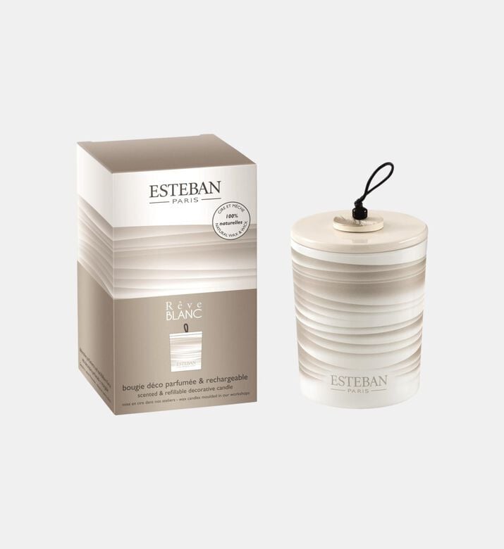 Esteban Paris Reve Blanc Decorative Candle, Packshot View