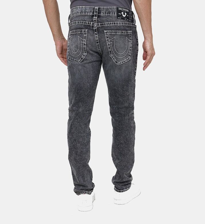 Washed 5-pockets Denim Pants Washed 5-pockets Denim Pants