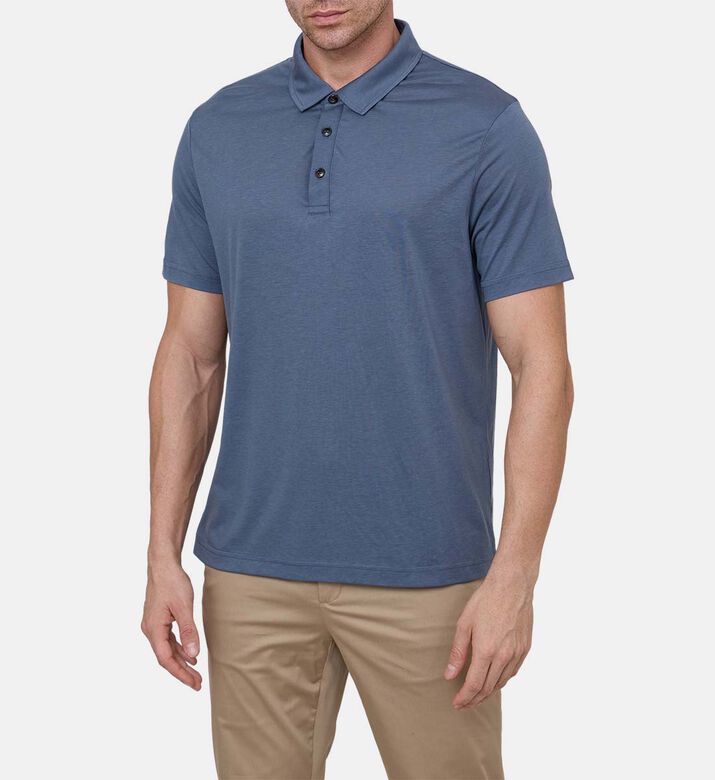 Cotton-blend Polo Slim Shirt