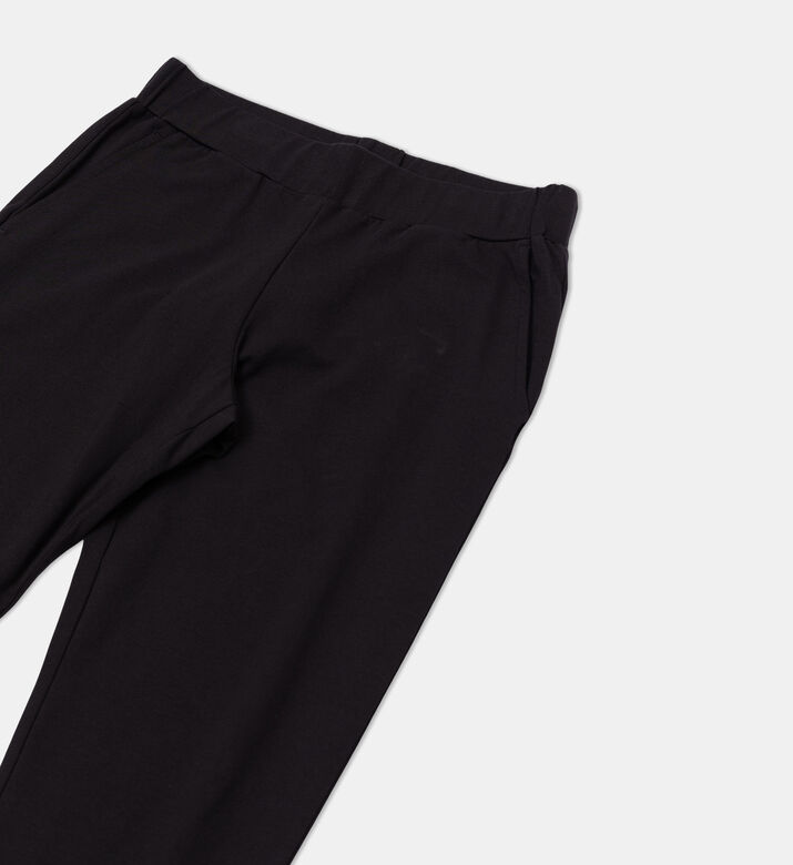Elastic Waistband Regular-fit Pants