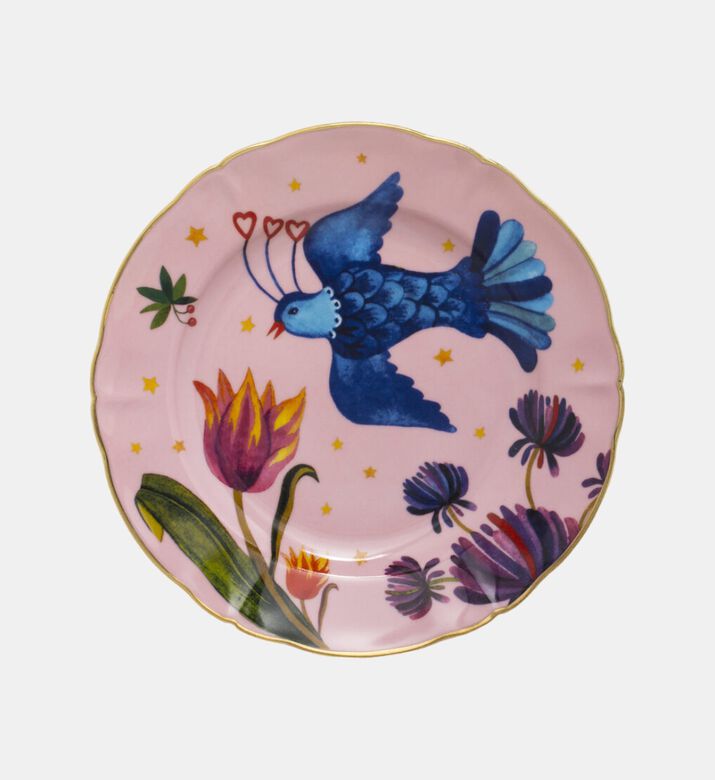 طبق سيراميك على شكل فاكهة الطيور