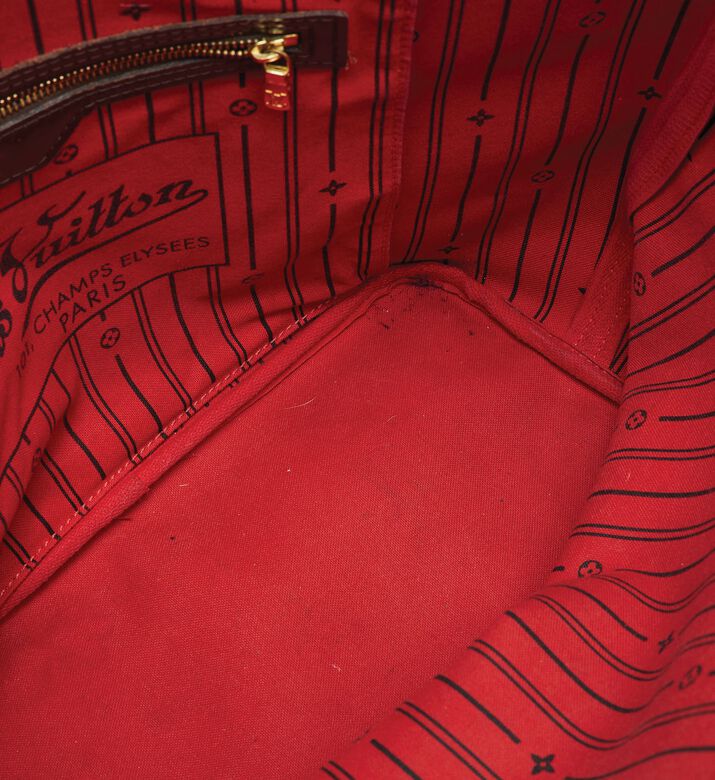 Louis Vuitton Preowned Louis Vuitton Damier Ebene Canvas Neverfull Bag, Packshot View