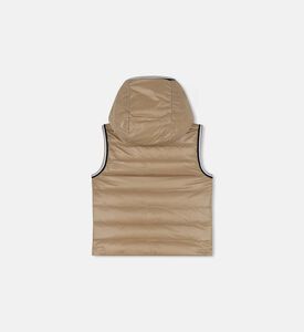 Reversible Sleeveless High-neck Jacket