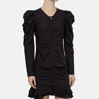 Benatea Crisp Cotton Zippered Top