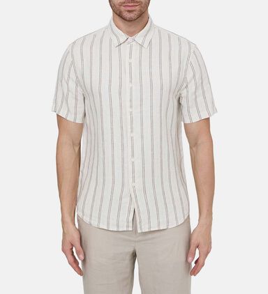 Stripe Pattern Short-sleeve Shirt