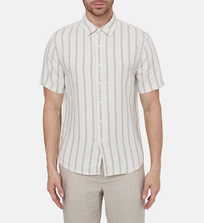 Stripe Pattern Short-sleeve Shirt