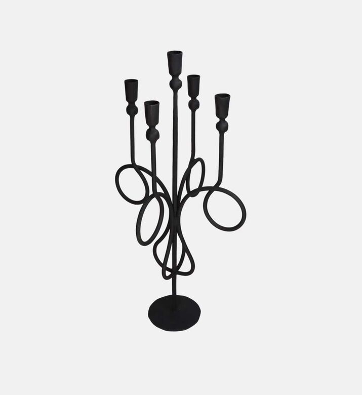 Iron Taper Candle Holder 5-stick
