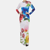 Delora Long Sleeve Crewneck Maxi Dress