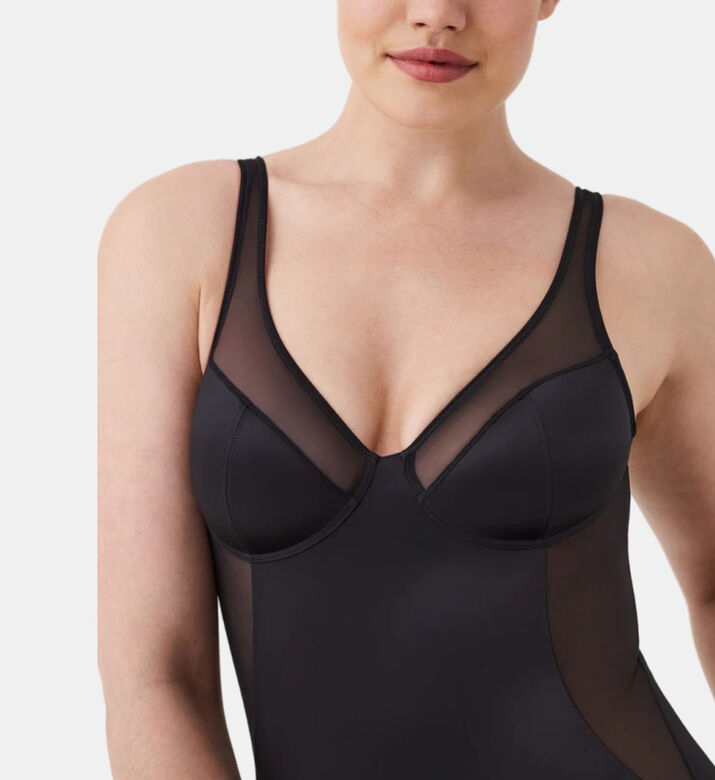 Sheer-detail Thong Bodysuit