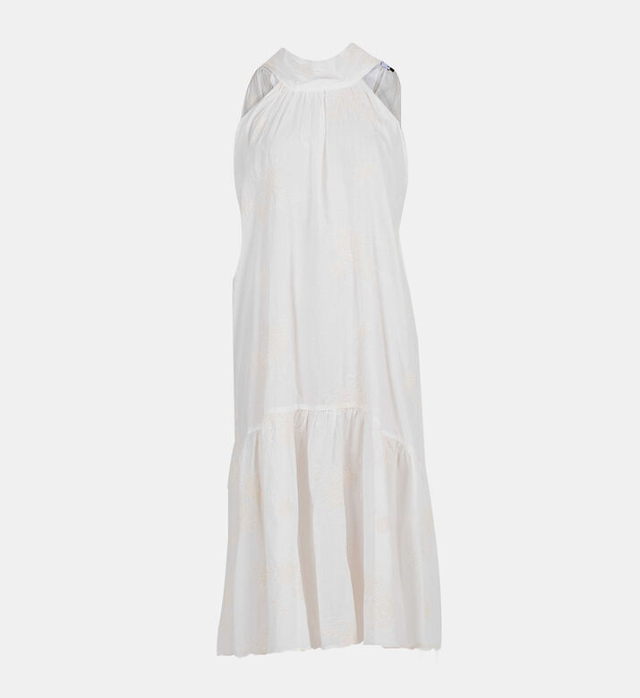 Garment-dyed Embroidered Dress