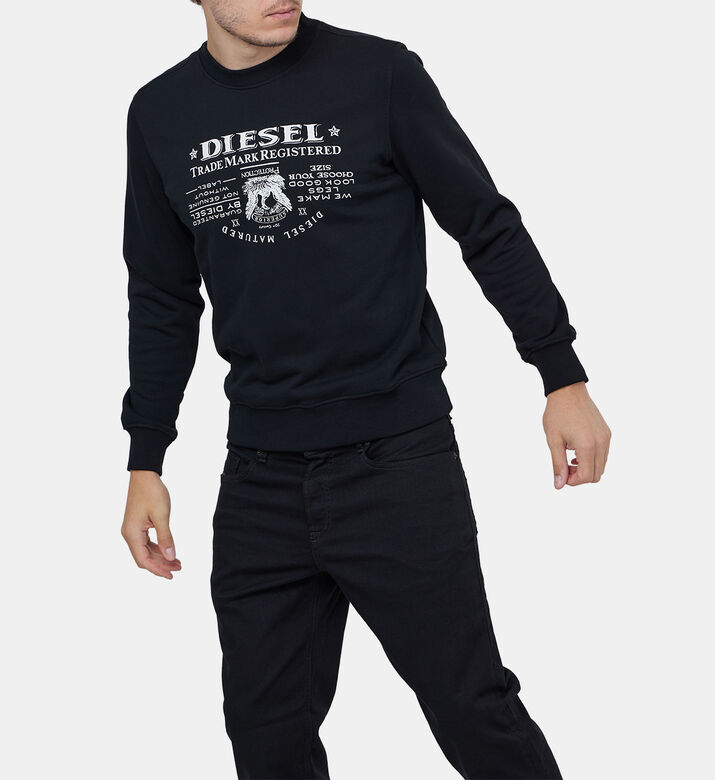 سويت شيرت قطن بطبعة لوغو