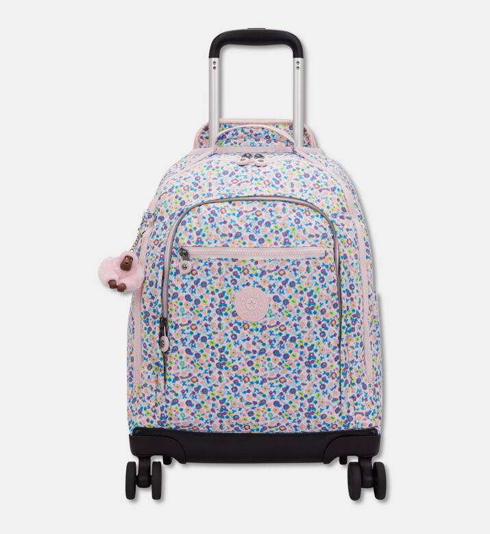 Kipling Digi Flower Wheeled Backpack, Packshot View