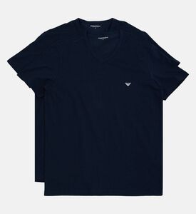 Logo-detail 2-pack V-neck Short-sleeve T-shirts Logo-detail 2-pack V-neck Short-sleeve T-shirts
