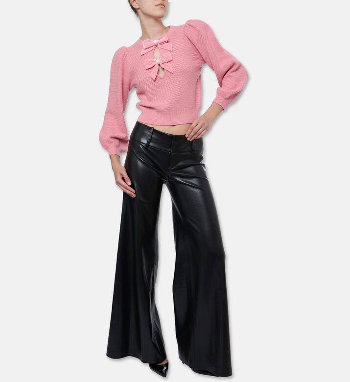 Alice and Olivia Doris Bow Keyhole Pullover, Model View