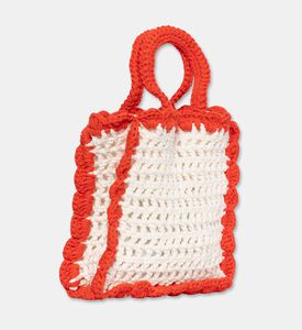 Stella McCartney Floral Crochet Tote Bag, Packshot View