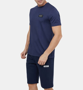 تيشيرت قطن بسلسلة لوغوهات