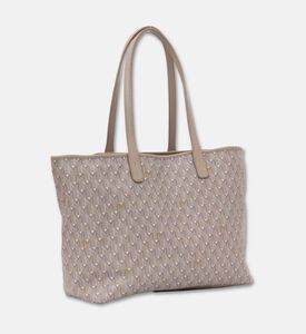 Maya.M Vegan Leather Medium Tote Bag, Greige, Packshot View