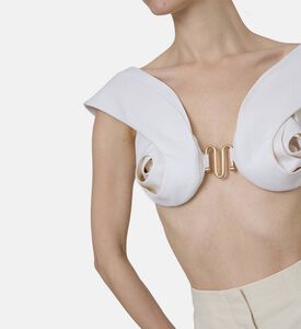 بلوزة أرونا كريب بدون أكمام