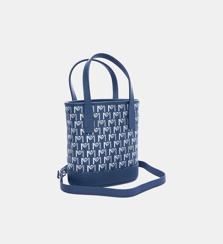 Monogram-print Bucket Bag