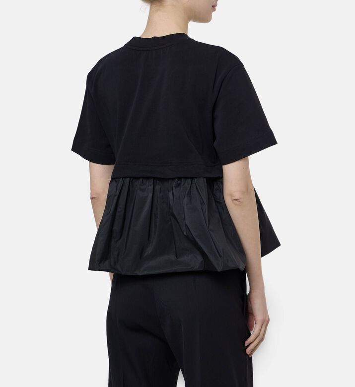 Patou Balloon Peplum Hem Top, Model View