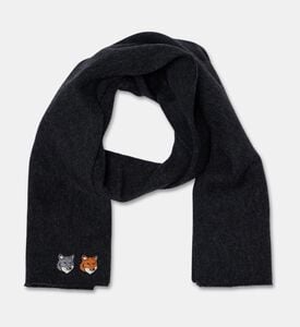 Maison Kitsune Scarf Head, Anthracite, Packshot View