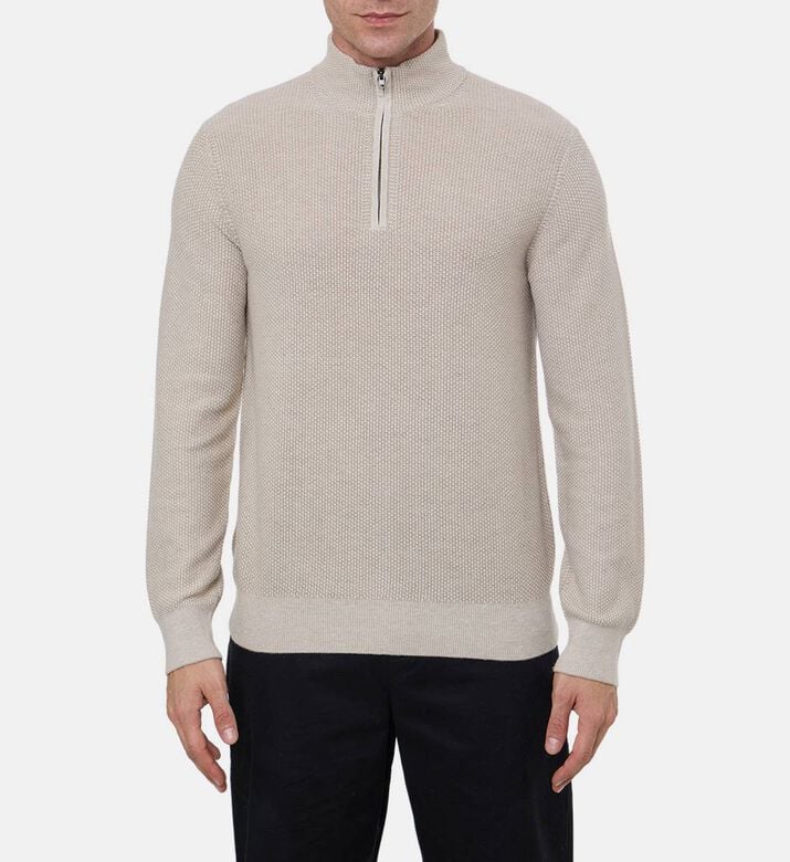 Vince Pull Geo, Khaki, Xl, Model View