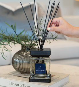 Home Life Style Diffuser Square Reed Oud, Clear, 500-ml, Packshot View