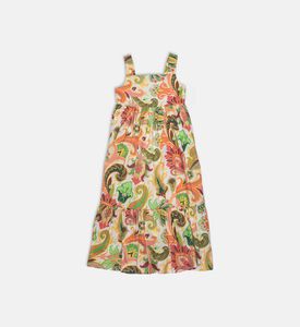 فستان طويل بطبعة بيزلي