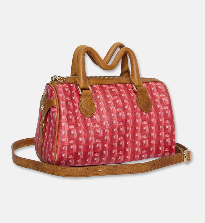 Manc Mayfair Monogram Duffle Bag, Red, Packshot View