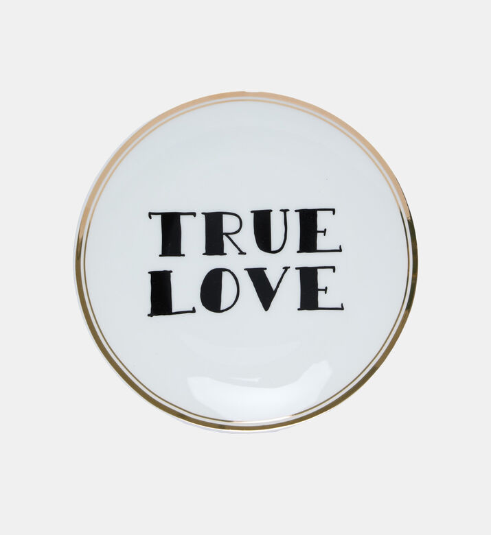Porcelain Don T Quit Plate - 17 Cm