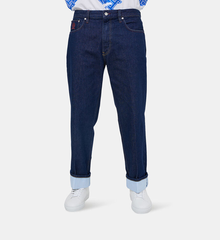 بنطال جينز مريح من القطن العضوي