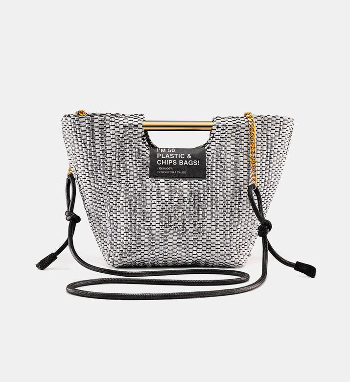 V Metallic Handbag