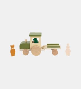 Wooden Tractor With Trailer