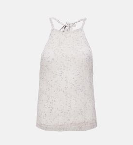 بلوزة إمبر ضيقة مرقطة