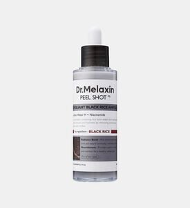Dr. Melaxin Peel Shot Exfoliating Black Rice Ampoule, Packshot View Dr. Melaxin Peel Shot Exfoliating Black Rice Ampoule, Packshot View